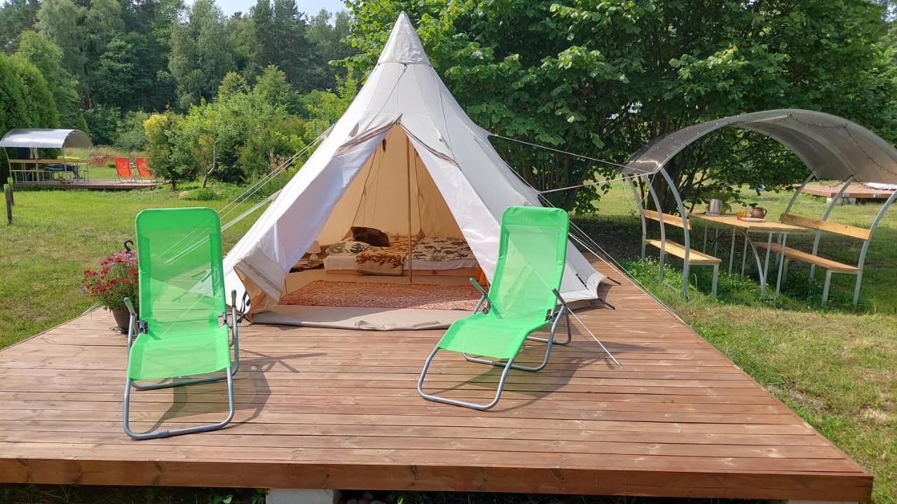 Glamping Fluffy Horns - Glempings Pukainie Ragi Hotel Plienciems Luaran gambar
